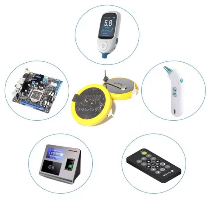 ボタン電池 CR2032 タブ付き300個セット Amazon | CR2032 タブ付きボタン電池, 3V, 20mm×3.2mm, 10個